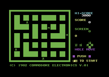 Alien title screen for Commodore 64